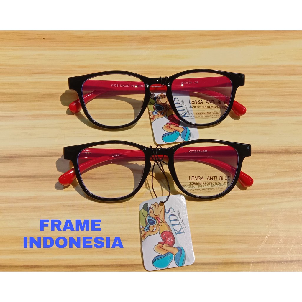 Kacamata anak anti radiasi blue ray melindungi mata dari sinar biru Hp Tv computer laki