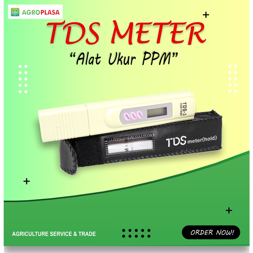 TDS 3 Meter Alat Ukur PPM Hidroponik