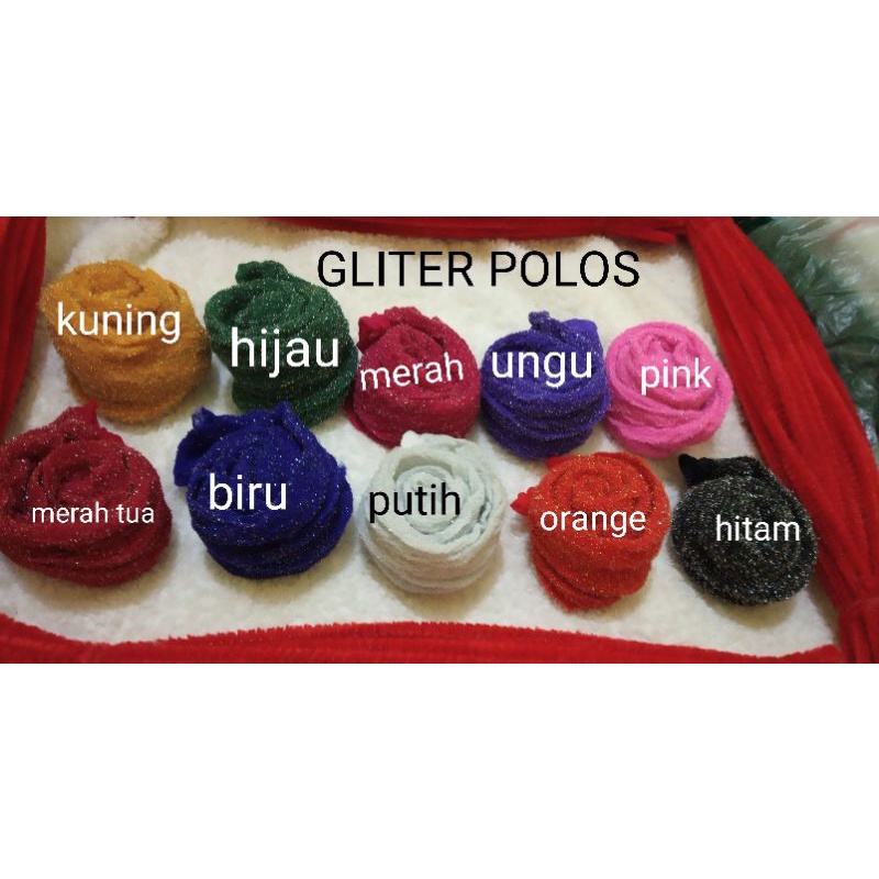 grosir kain bahan stoking bunga pola glitter warna bahan kerajinan