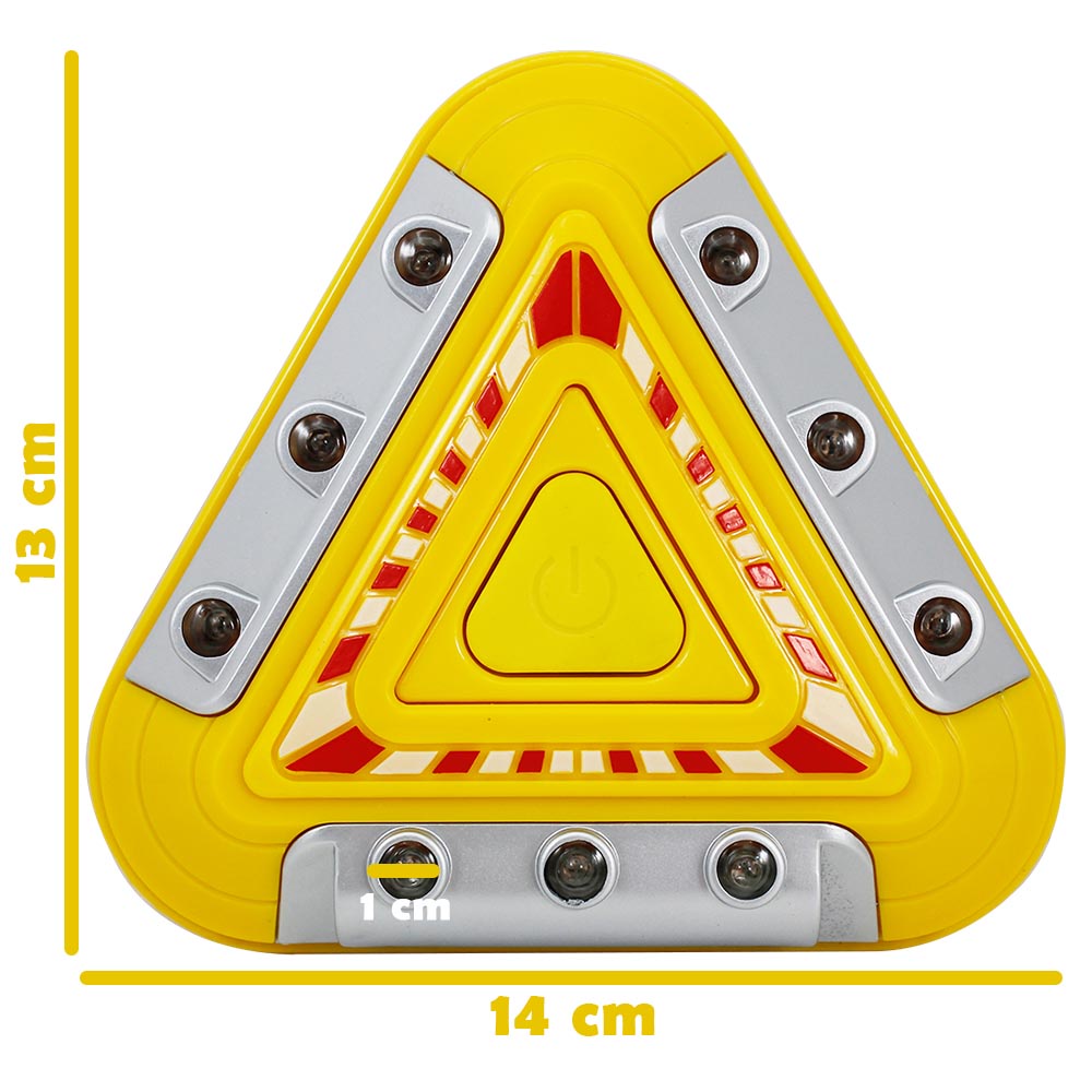 Lampu Peringatan Mobil Hazard Light Warning Triangle 9 LED Motor / Gudang / Pabrik Super Emergency Light