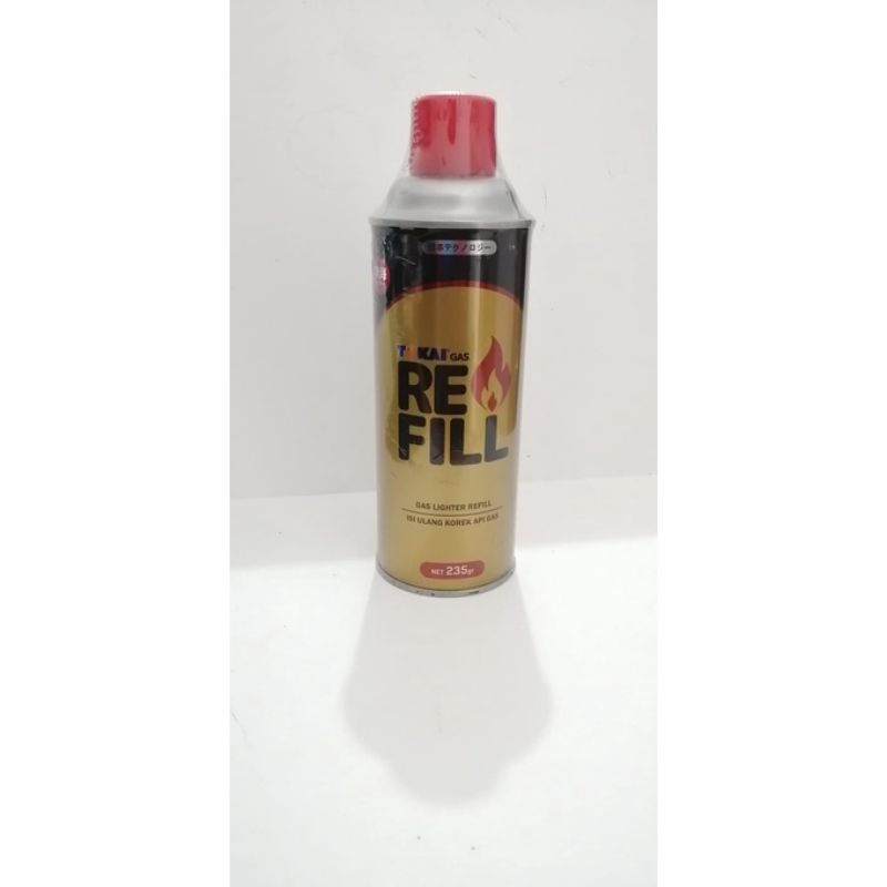Gas Isi Ulang Korek Api Gas Tokai 235 gram / Refill Gas Lighter 235gram Asli Segel Pabrik
