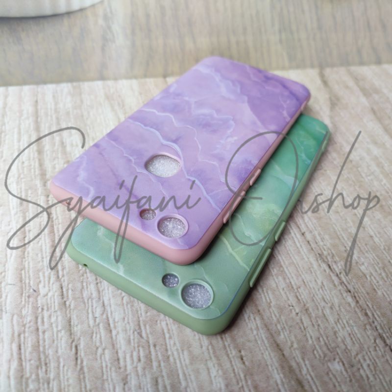 Case Vivo V7 / Vivo 1718 Softcase Elegant Motif Keramik Granite