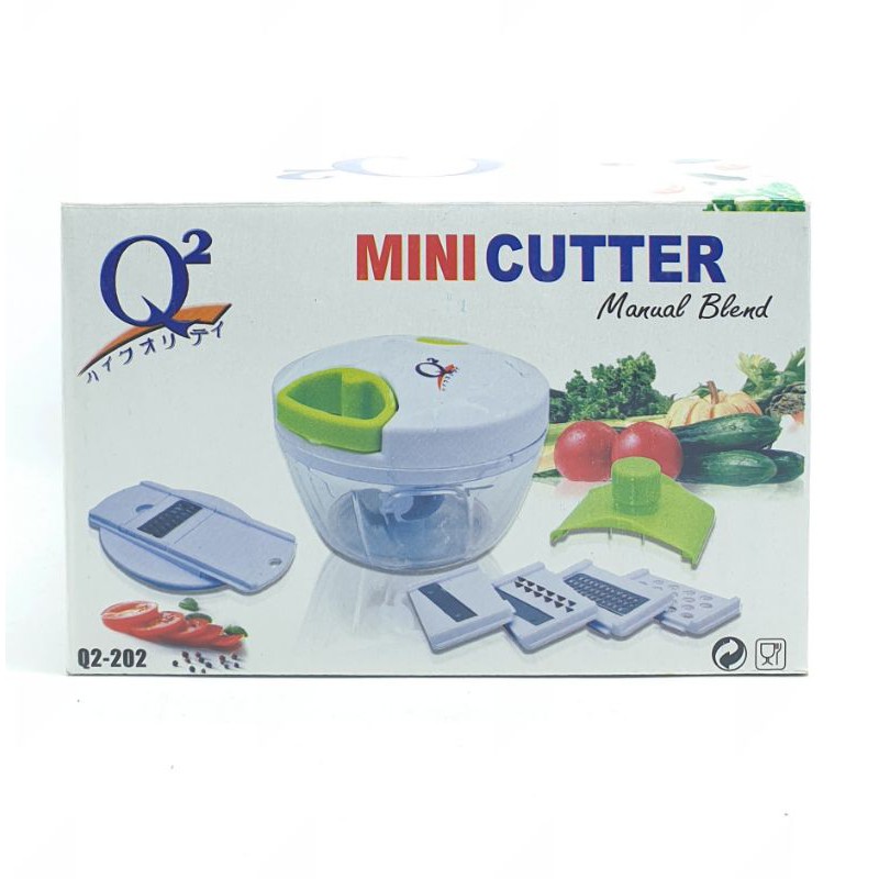 Q2 202 KOMPLIT SET Mini Cutter / Mixer Tangan / Blender Tangan / Pemotong Bumbu sayuran