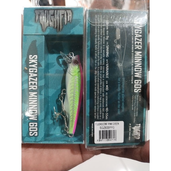 lure toughfia pencil skygazer minnow 60s