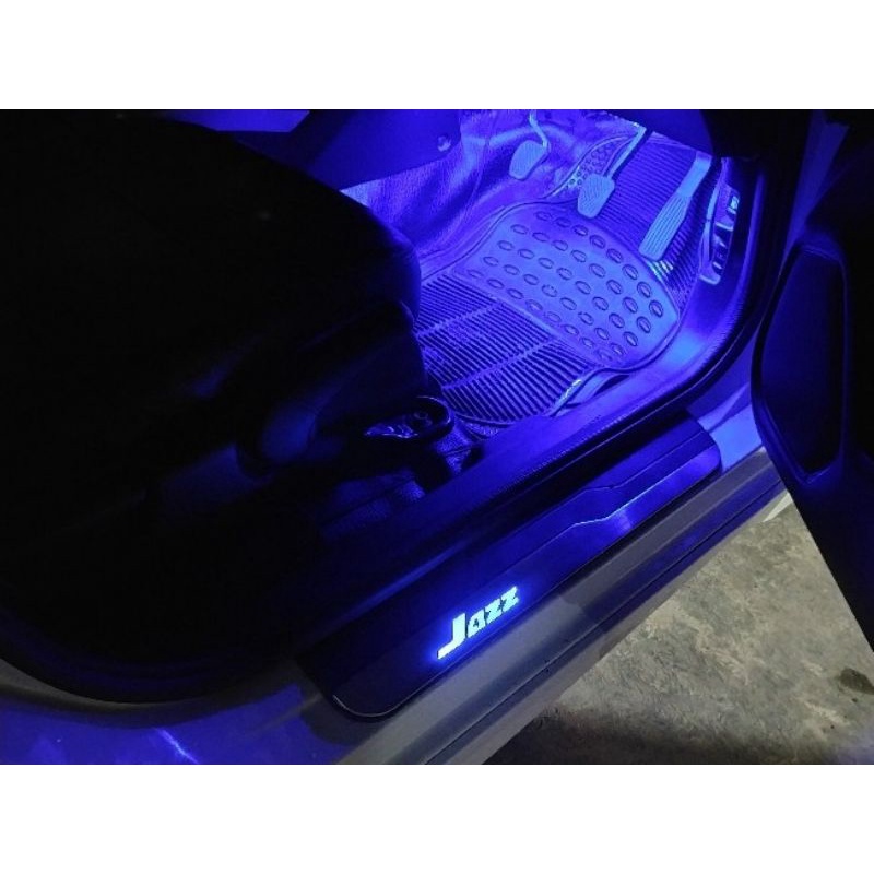 sill plate silplate injakan pintu samping LAMPU honda ALL NEW jazz 2014 sd 2022 2015 2016 2017 2018 2019 2020 2021 LED biru