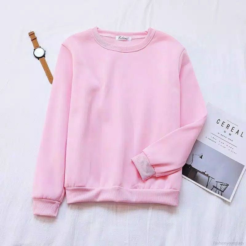 SWEATER POLOS BASIC UNISEX - SWEATER MURAH BABYTERRY