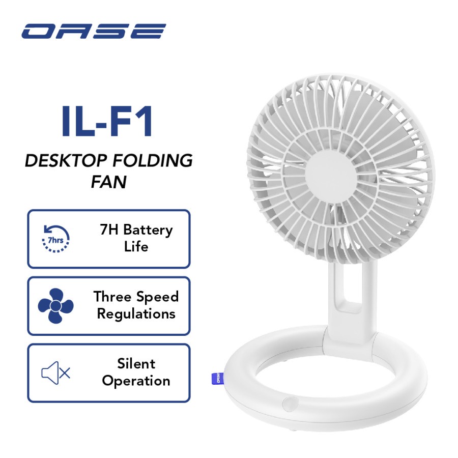 OASE DEKSTOP FOLDING FAN IL - F1 - GARANSI RESMI