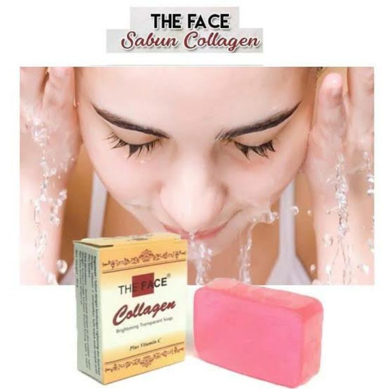 The Face Sabun Collagen Brightening Transparant Soap 80 Gram