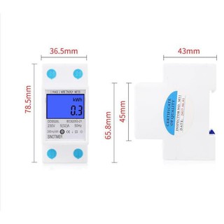 Sinotimer Voltmeter Ammeter Wattmeter KWH Meter 5-23A 230V AC Dinrail