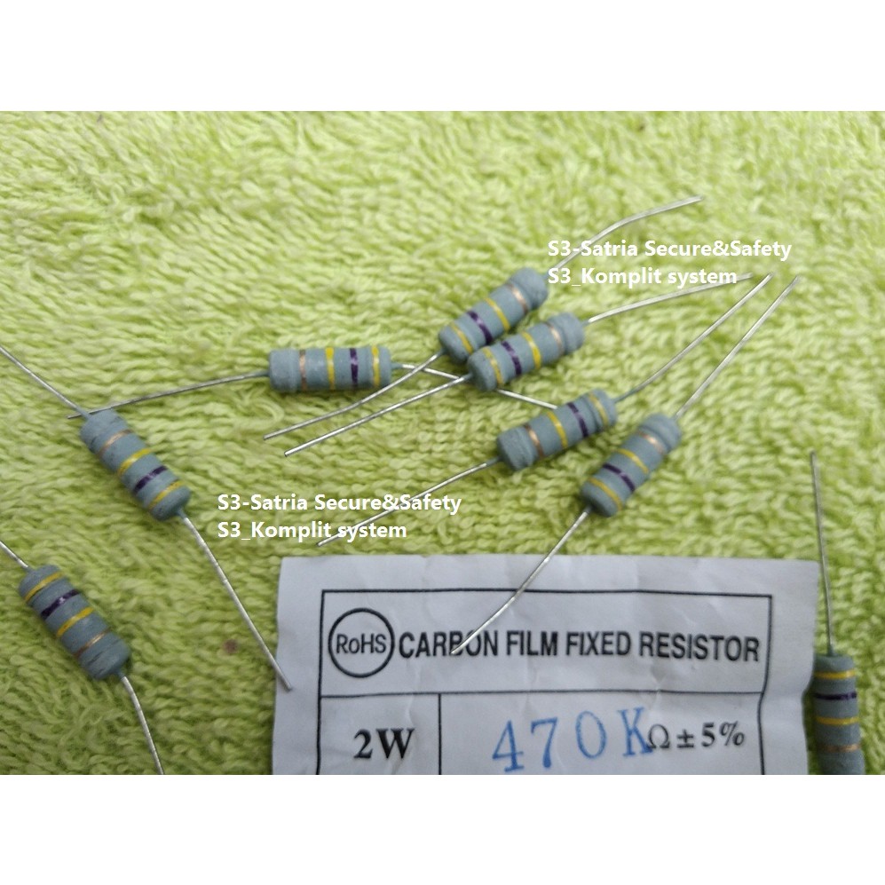 R 2W 470K Kilo Resistor 2watt R2W 2 watt 470 K Ohm