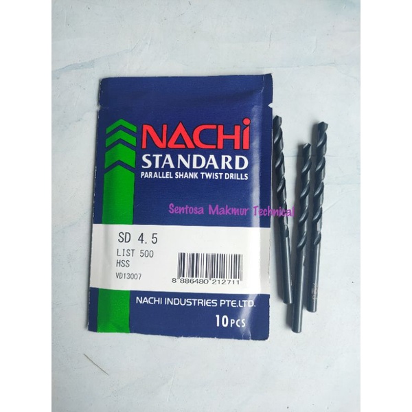 NACHI 4,5 MM Mata Bor Besi Drill Bit HSS 4.5 4.5mm 4,5mm