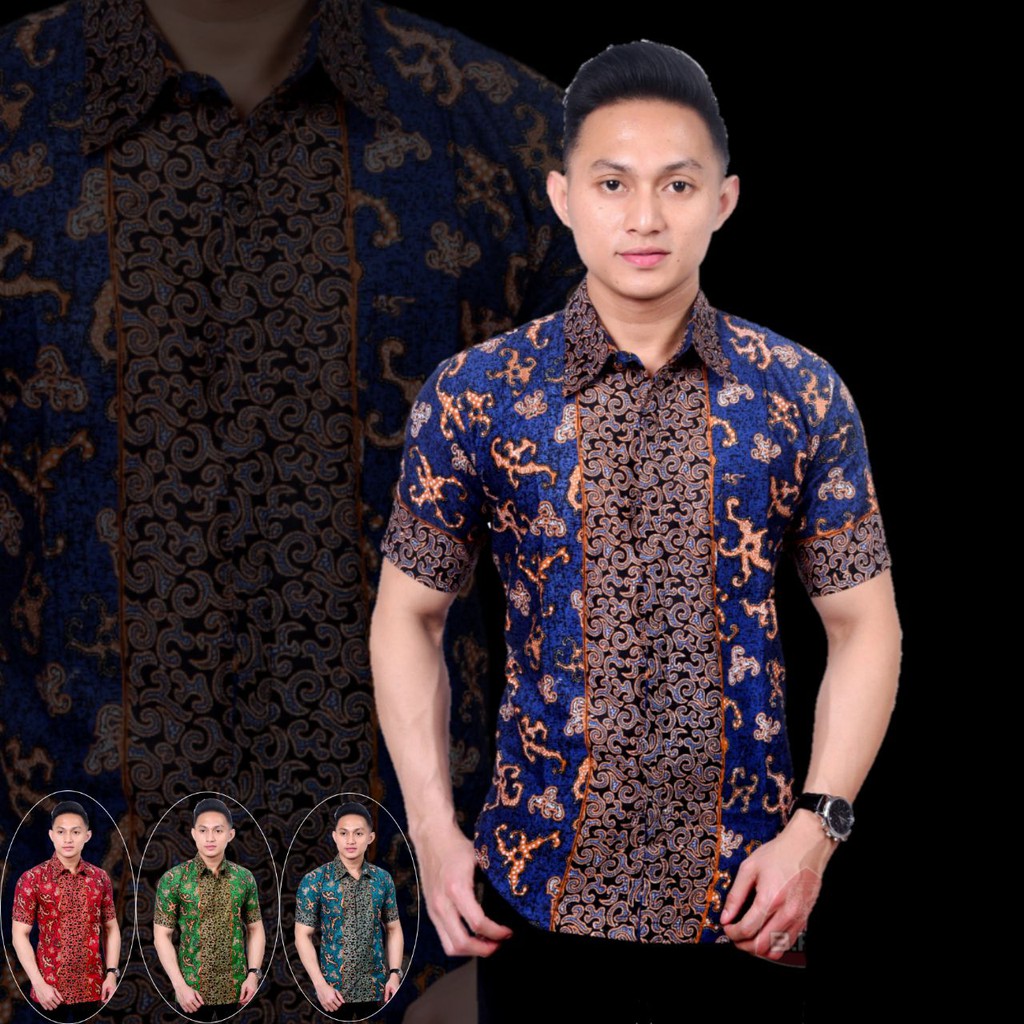 Best Seller Bswart Batik Hrb026 Kenongo Hem Pendek Padi Pekalongan M L Xl Batik Pria Murah Modern Grosir YDll0x0soK81lp