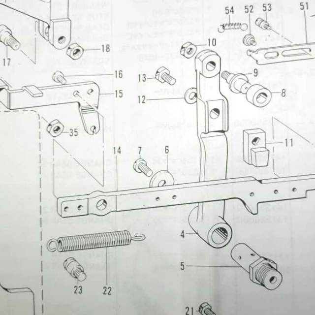 141462-001-Cutter Connecting Lever Mesin Jahit Lobang Kancing Brother 814