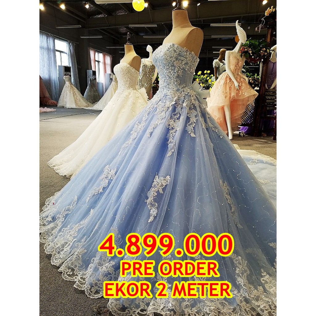 WEDDING GOWN IMPORT GAUN PENGANTIN MURAH SALE PREWEDDING GAUN