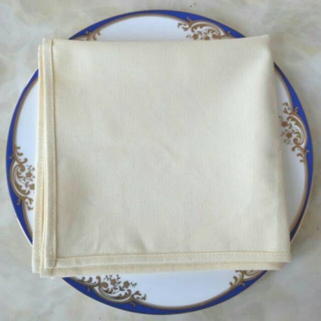 Serbet/napkin full cotton/damask offwhite polos