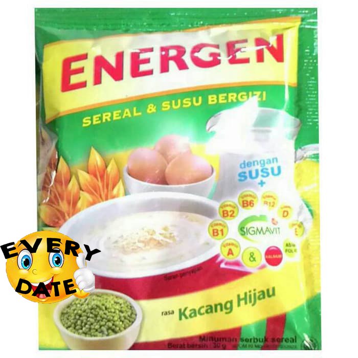 

Energen Kacang Hijau @10 Sachet/Lembar