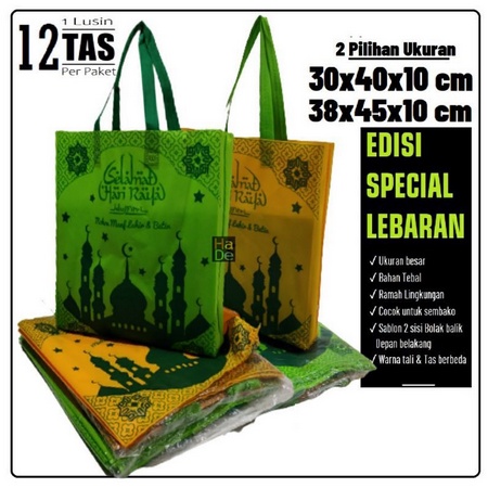 

[PGO] [1 PACK ISI 12] GOODIE BAG IDUL FITRI/ TAS KANTONG BINGKISAN LEBARAN