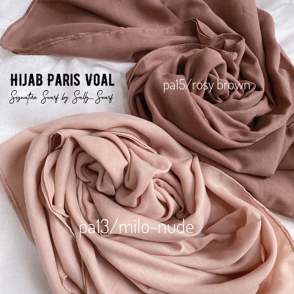 Hijab Segi empat Paris Voal, Voal Basic, Jilbab Square