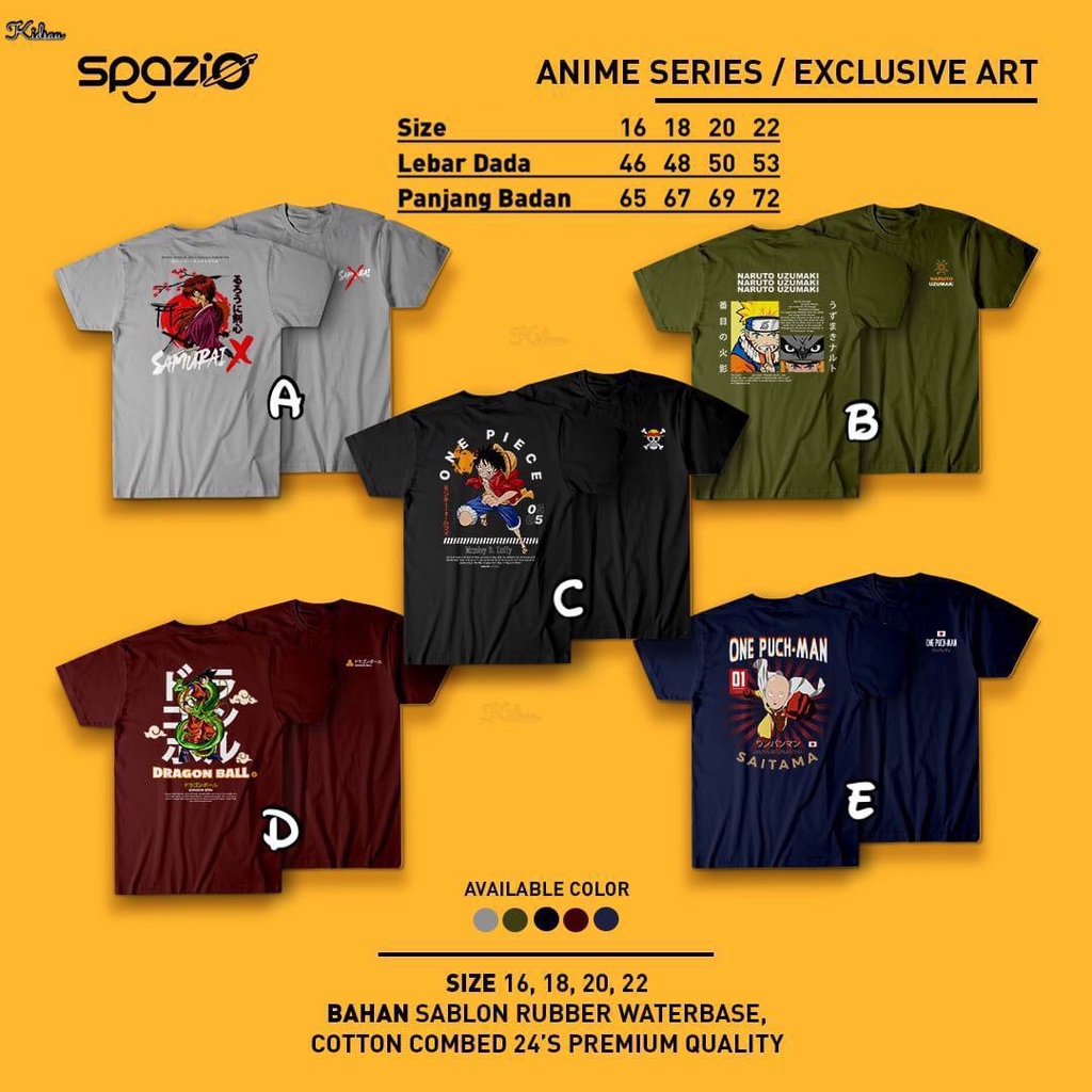 Anime Series and Exclusive Art from Spazio