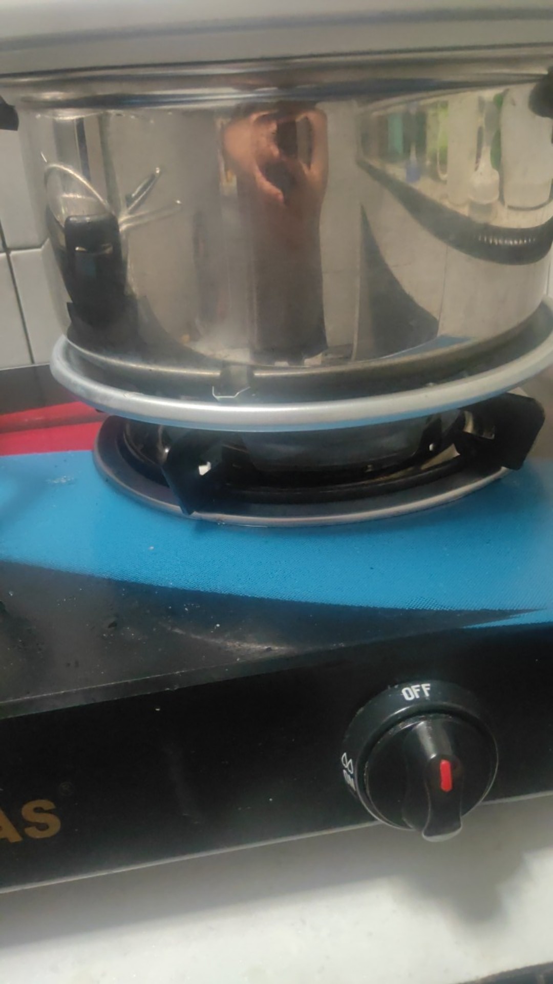 Tatakan Kompor Gas / Alas Kompor Gas Stainless Steel Model Bulat