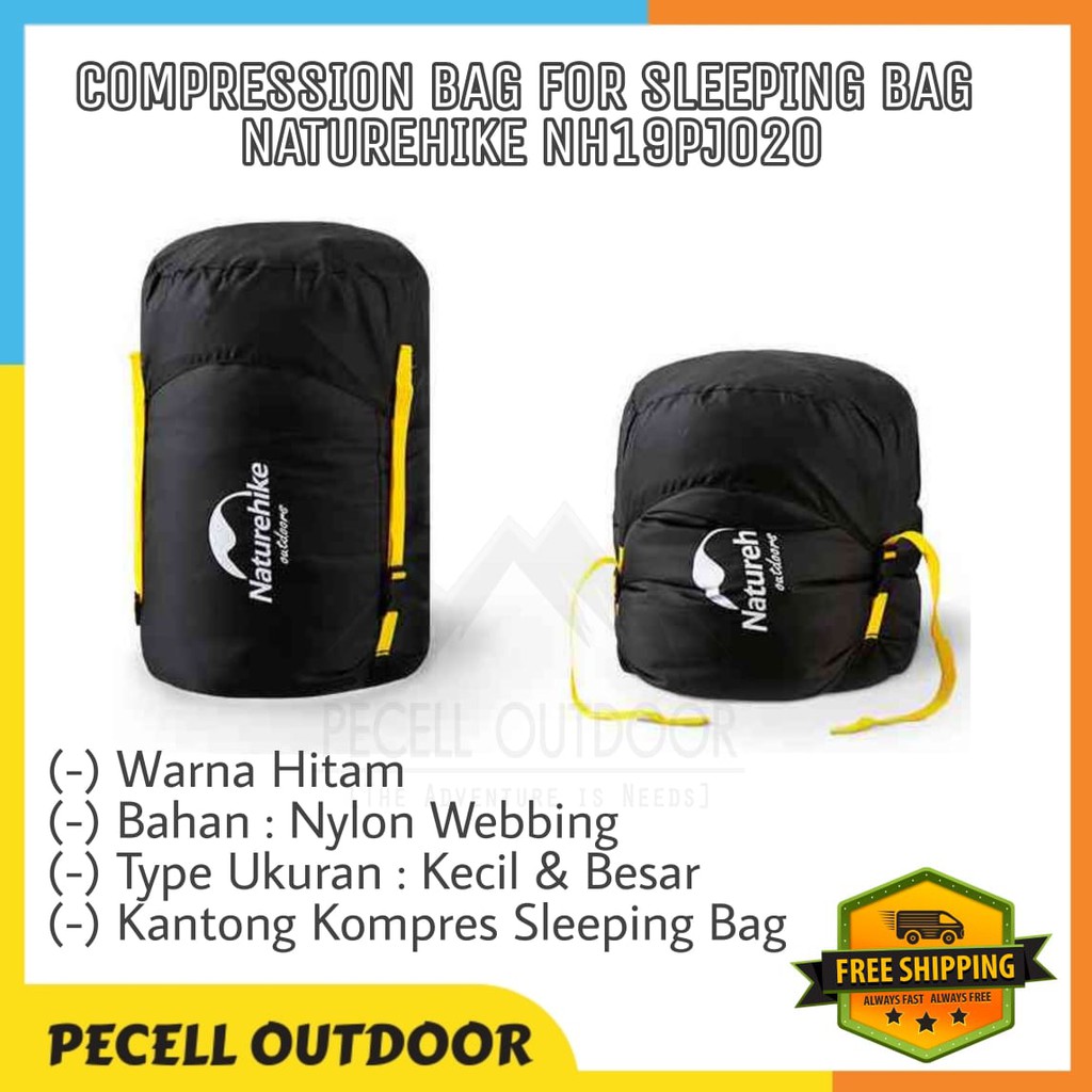 Tas Kantong SB Compression For Sleeping Bag Kantong Tidur Camping Hiking Gunung Naturehike NH19PJ020