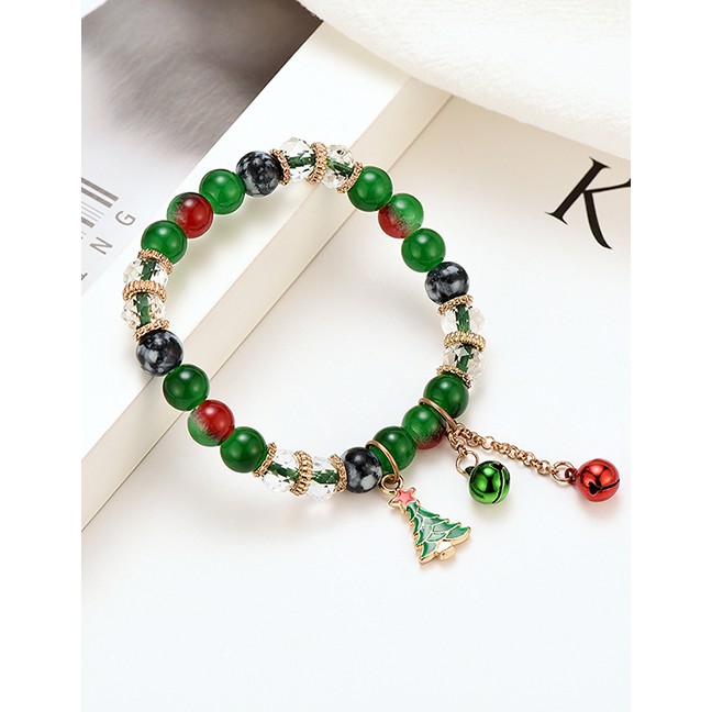 LRC Gelang Tangan Fashion Color Christmas Multi-layer Bracelet D18681