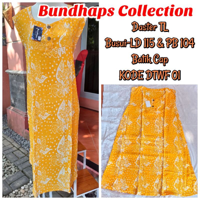 Daster TL Tanpa Lengan Murah Busui Friendly Batik Cap Solo
