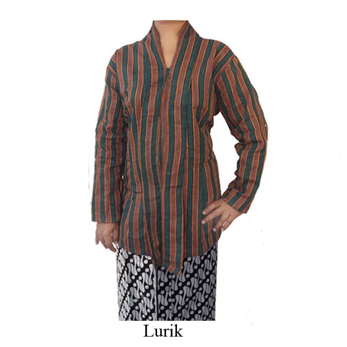 Sarimbit Lurik- Baju Adat Tradisional Jawa- Kebaya- Surjan