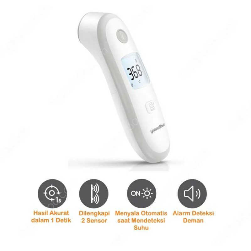 Yuwell YT Termometer Infrared 32-42.9°C thermometer deteksi covid