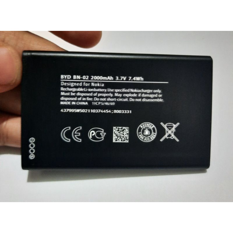 Baterai Nokia X BN01 BN-01 / Nokia XL BN02 BN-02 Original