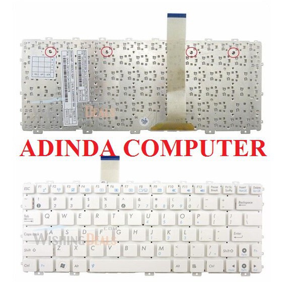 Keyboard Asus 1015 1015B 1015BX 1015CX 1015P 1015BX 1015PN 1015PD 1015PDG 1015T White