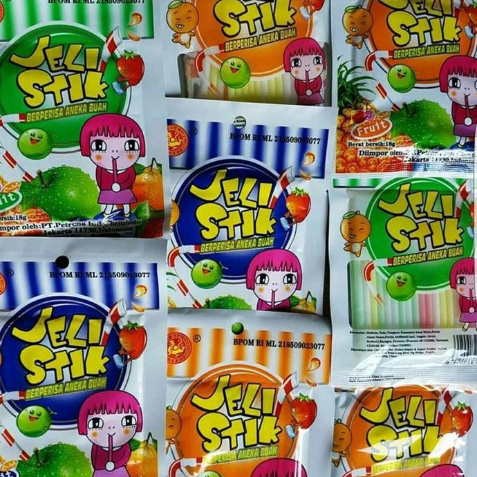 

Permen Jeli Stik Mini / Jelly Stick Mini 1 pak isi 50 bungkus