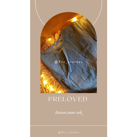 [PRELOVED] Atasan wanita | Atasan jeans | Blouse jeans | Baju murah |Pakaian wanita