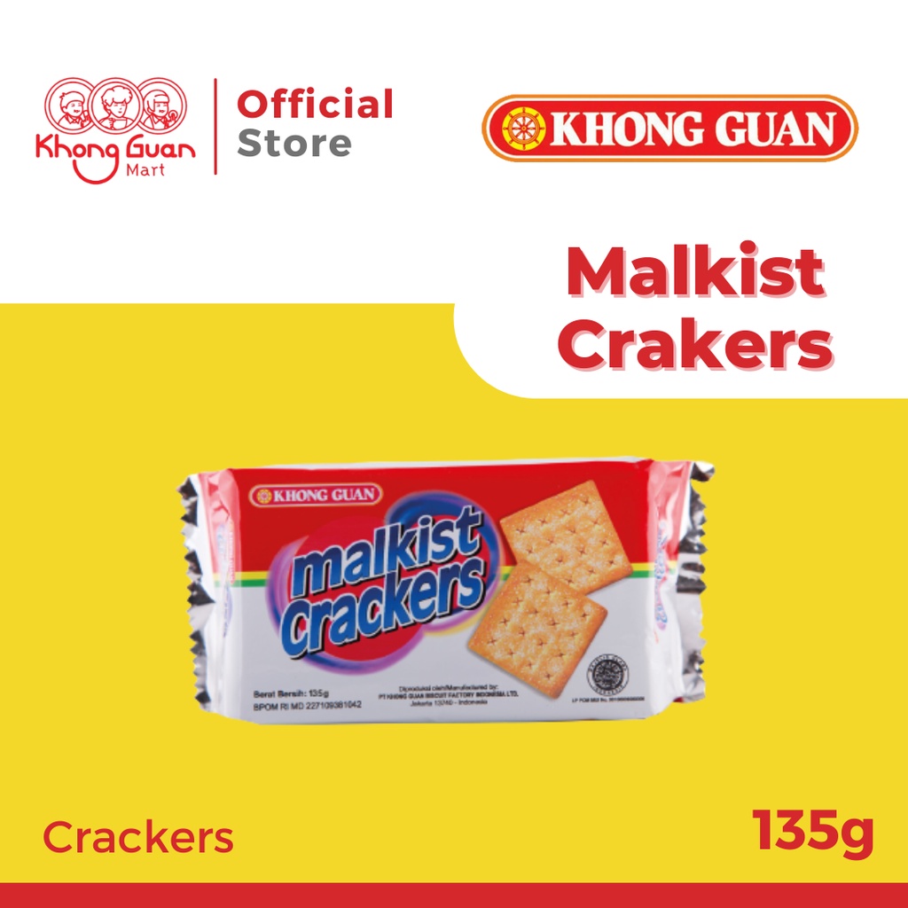 

KHONG GUAN Malkist Crackers Gula Pack 135 Gram