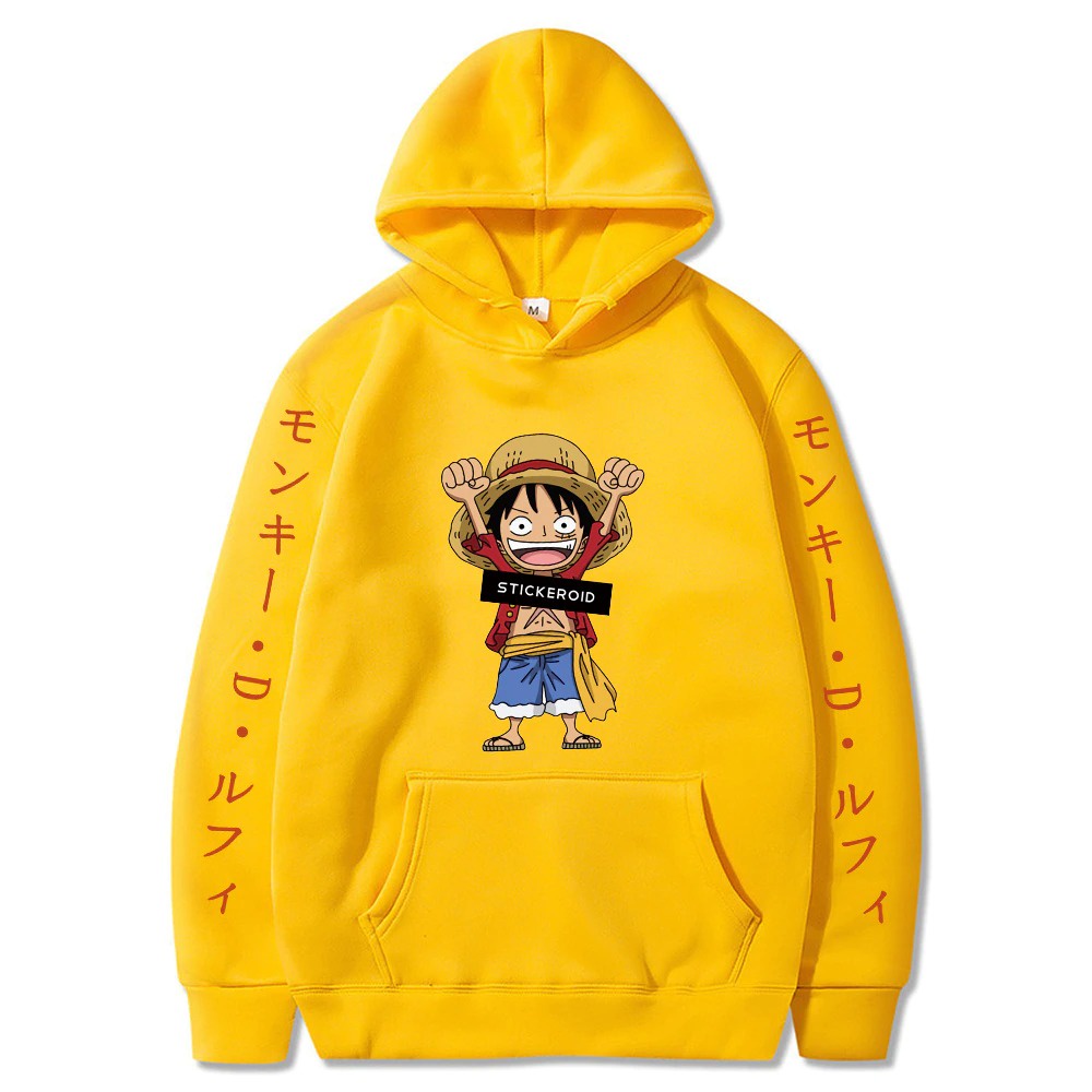 Hoodie Luffy Ngupil One Piece Anak Laki Laki Perempuan / Luffy Hoodie Jacket Japan Anime One Piece L