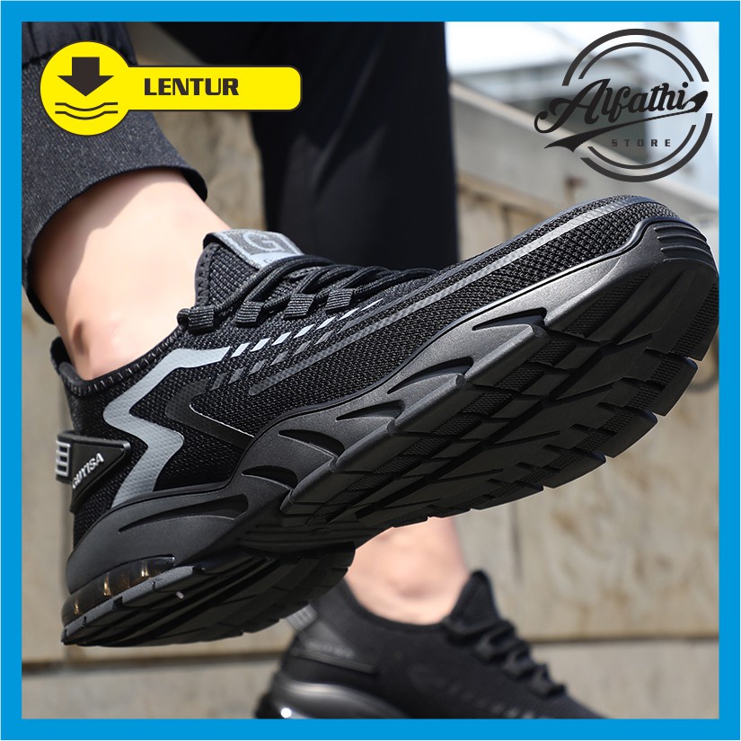 AlFathi Sepatu Safety Sneakers Sport Ori By Guyisa New Arrival Blade Grey