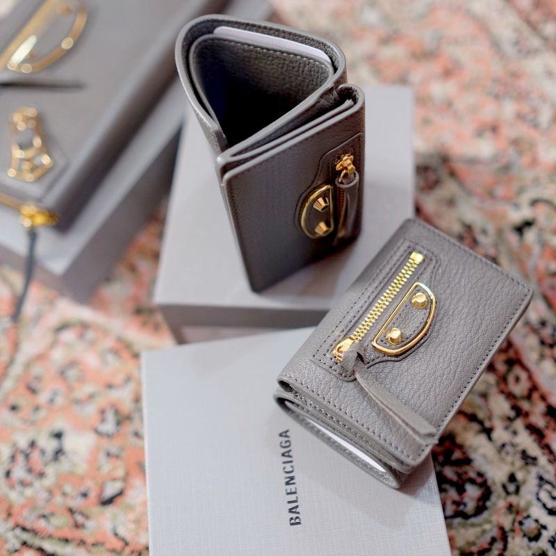 balenciaga mini compact threefold wallet