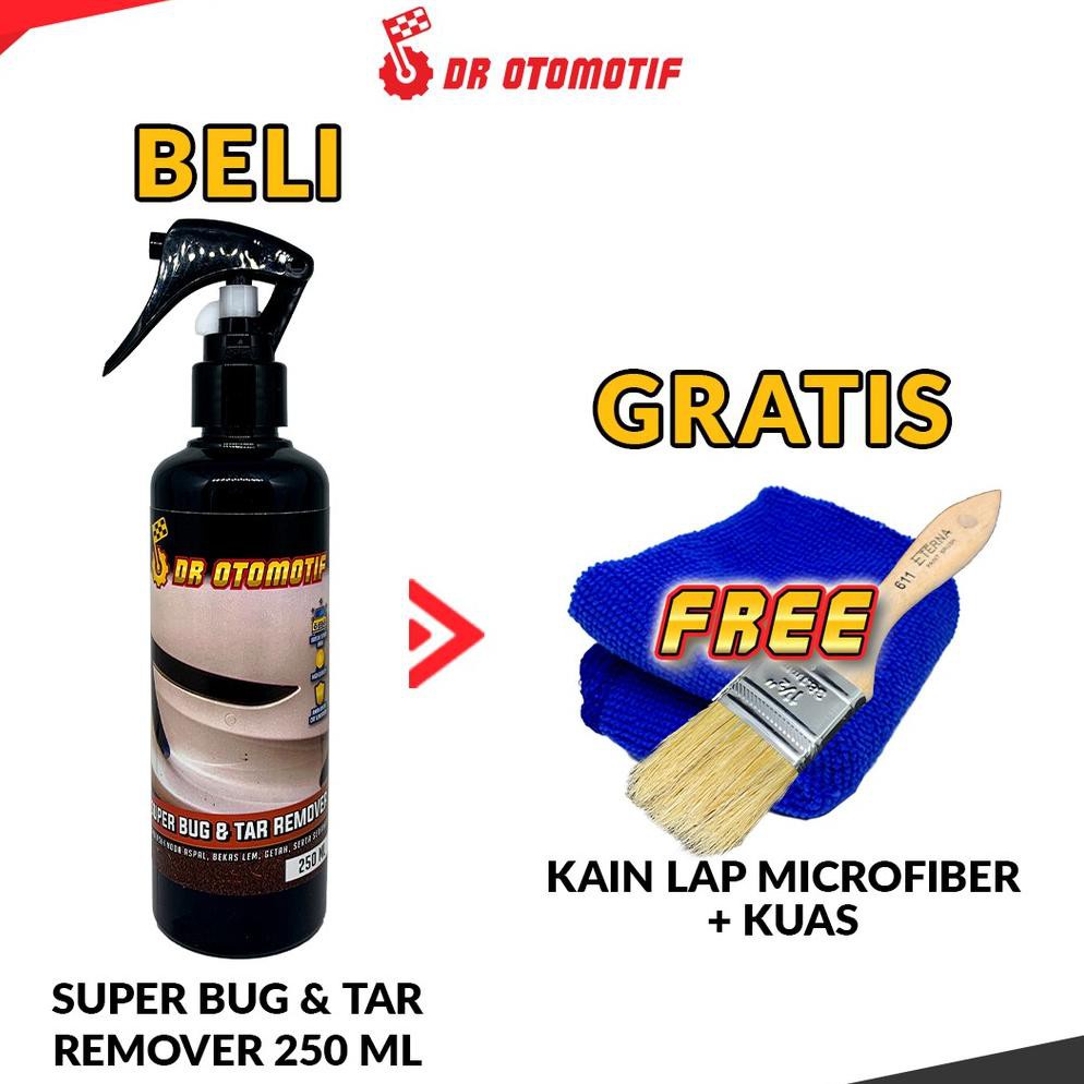 BUG AND TAR REMOVER PEMBERSIH NODA ASPAL PENGHILANG BEKAS STIKER KOTORAN BURUNG SERANGGA LEM GETAH