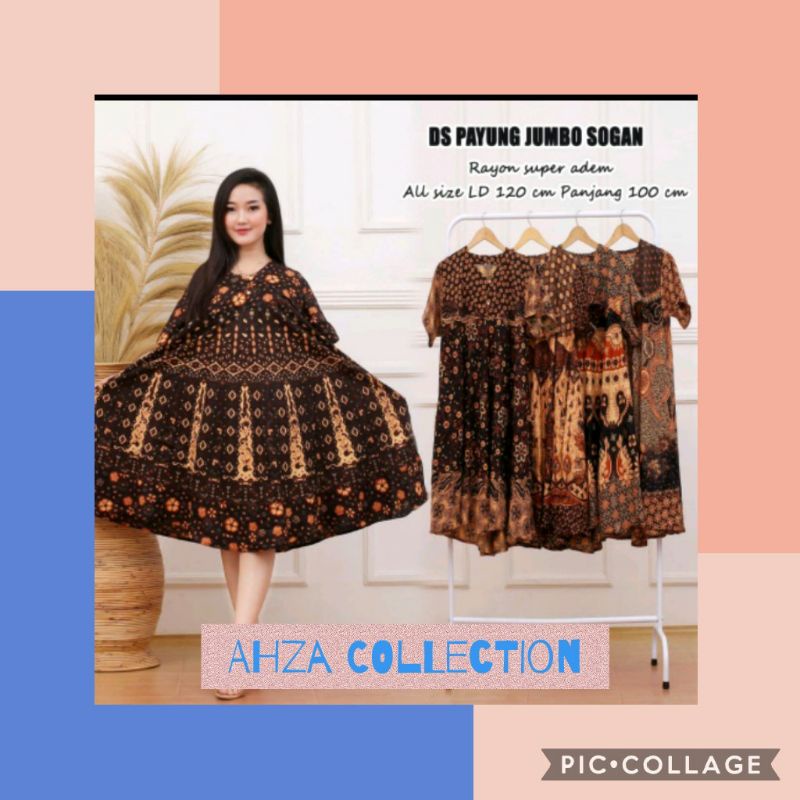 daster payung batik sogan busui