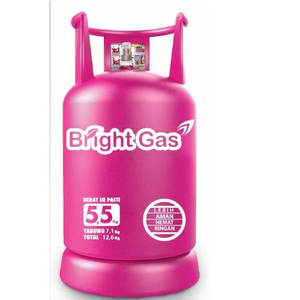 [BINTANG DAPUR] Tabung Gas Pink Bright Gas 5.5 Kg + Isi