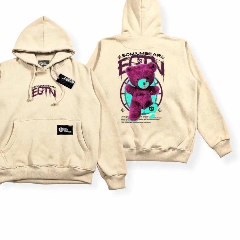 ۞ Eighty Nine - Sweater Hoodie Pria Original EGTN Distro Jumper Black & Cream Hoodie Hitam Jaket Pri