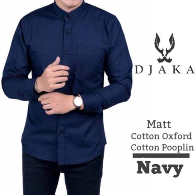 Ⓝxvf-648 Kemeja Pria Polos Fashion Maikel Katun Strit LD100 PJ70 Allsize M L XL Kerja Formal