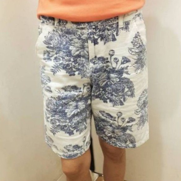 ZARA ORIGINAL DIJAMIN ASLI 100% Celana Pendek Kulot Katun Wanita Pinggang Karet SALE 80%