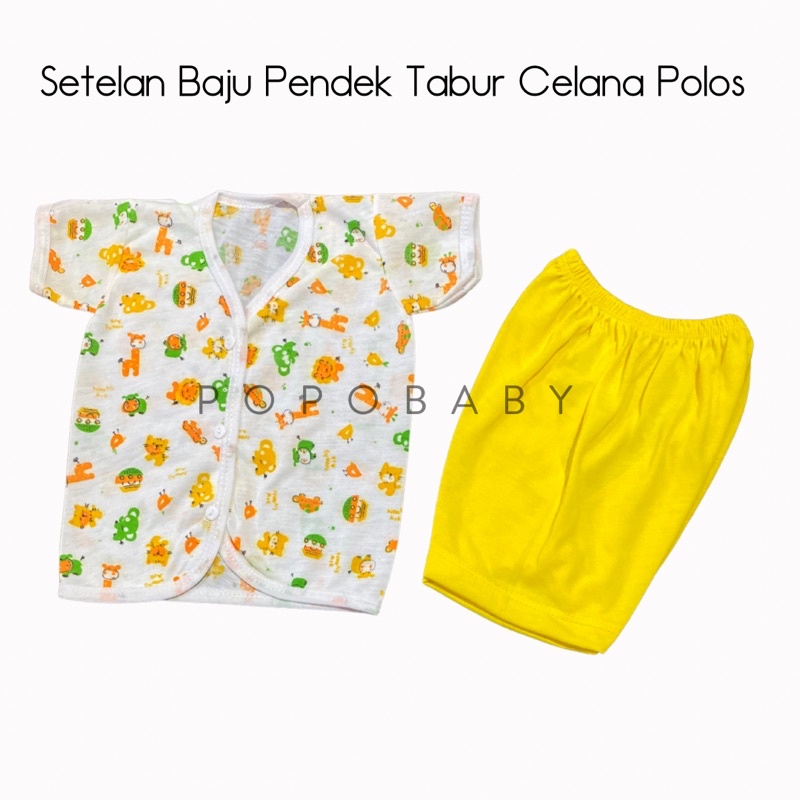 Setelan Pendek Bayi (Fullprint / Tabur Celana Polos)