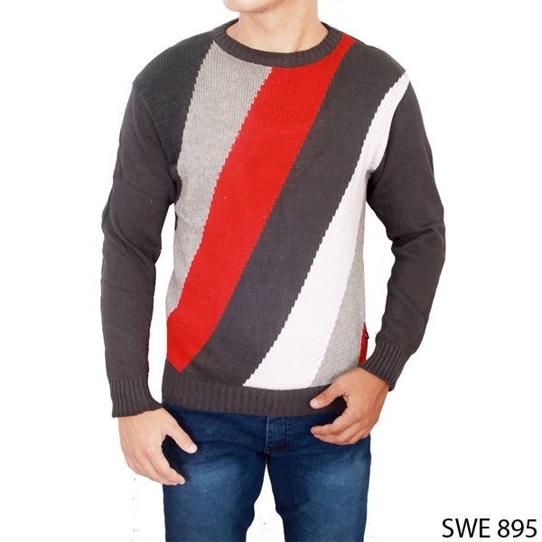 Sweater Cowok Rajut Abu – SWE 895