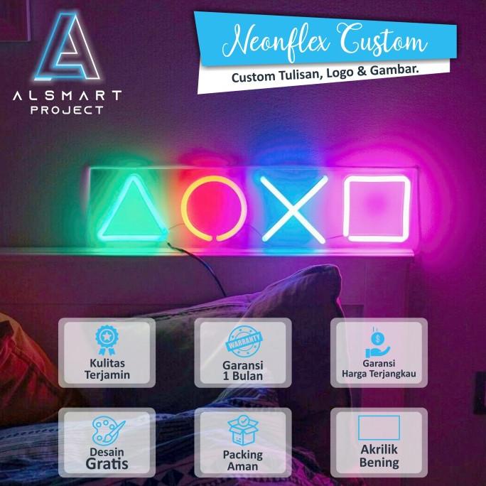 lampu hias neon flex custom gaming