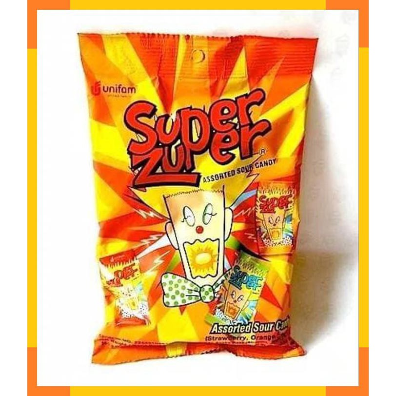 

Super Zuper Assorted Sour Candy Permen Asam Aneka Rasa Buah Stroberi