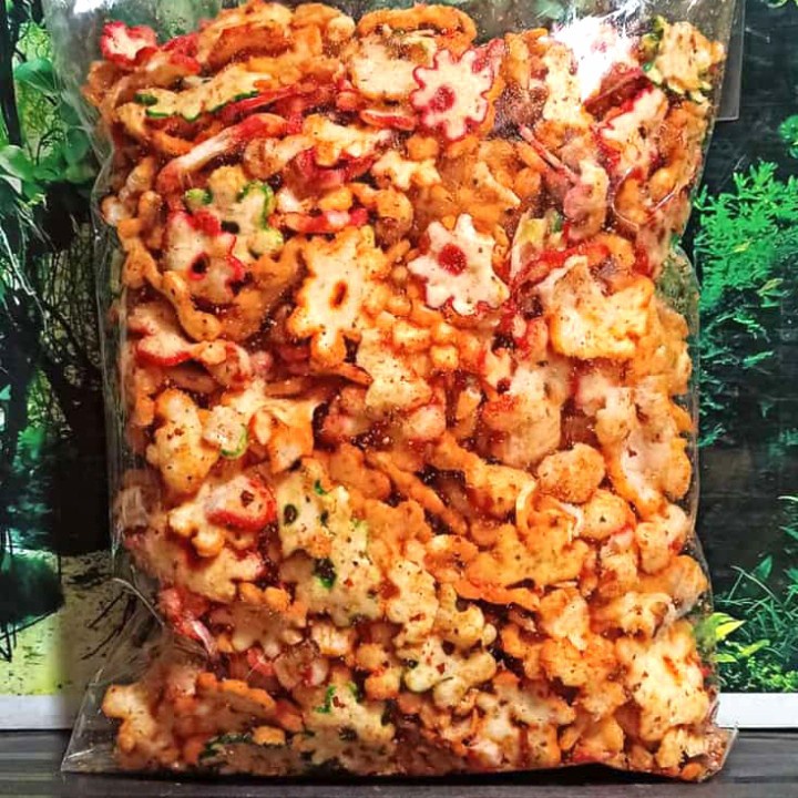 

( COD ) 500GR CEMILAN KERUPUK BINTANG DAUN JERUK