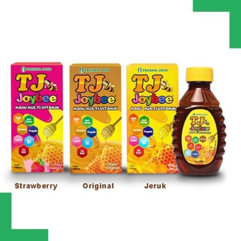 

Madu Tj Joybee Madu Multivitamin 100ml Original Jeruk Strawberry tresno