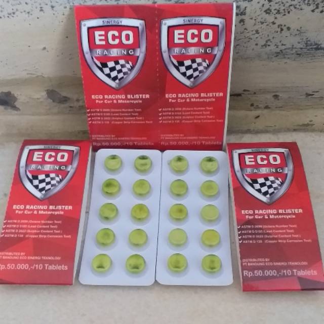 Eco Racing untuk Montor dan desele no solar.1 stret isi 10 capsul.Kami member Resmi